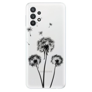 Silikonové pouzdro iSaprio - Samsung Galaxy A32 LTE - Three Dandelions black