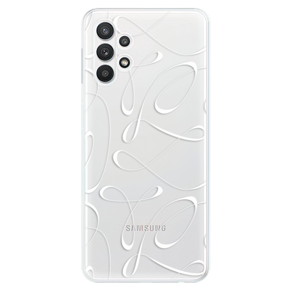 Odolné silikonové pouzdro iSaprio - Fancy - white na mobil Samsung Galaxy A32 LTE (Odolný silikonový obal, kryt, pouzdro iSaprio - Fancy - white na mobilní telefon Samsung Galaxy A32 LTE)