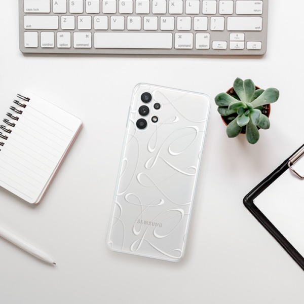 Silikonové pouzdro iSaprio - Samsung Galaxy A32 LTE - Fancy white