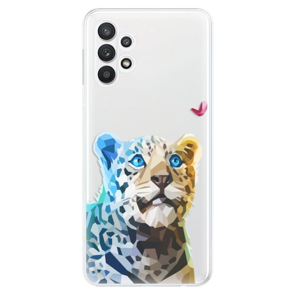 Odolné silikonové pouzdro iSaprio - Leopard With Butterfly - Samsung Galaxy A32