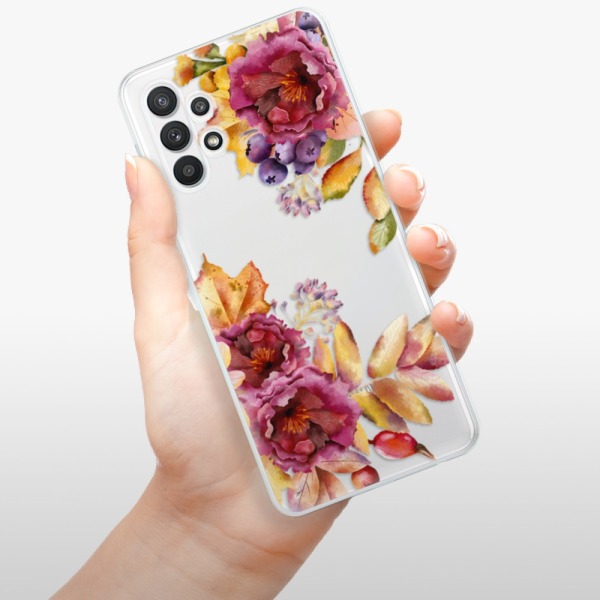 Silikonové pouzdro iSaprio - Samsung Galaxy A32 LTE - Fall Flowers