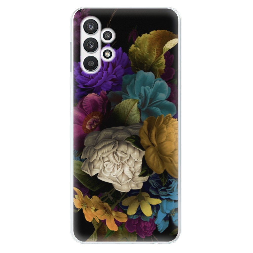 Odolné silikonové pouzdro iSaprio - Dark Flowers na mobil Samsung Galaxy A32 LTE (Odolný silikonový obal, kryt, pouzdro iSaprio - Dark Flowers na mobilní telefon Samsung Galaxy A32 LTE)