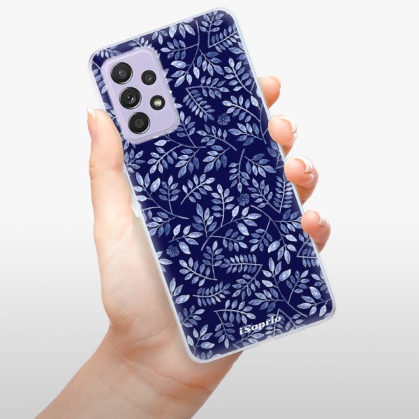 Silikonové pouzdro iSaprio - Samsung Galaxy A52 / A52 5G / A52s 5G - Blue Leaves 05