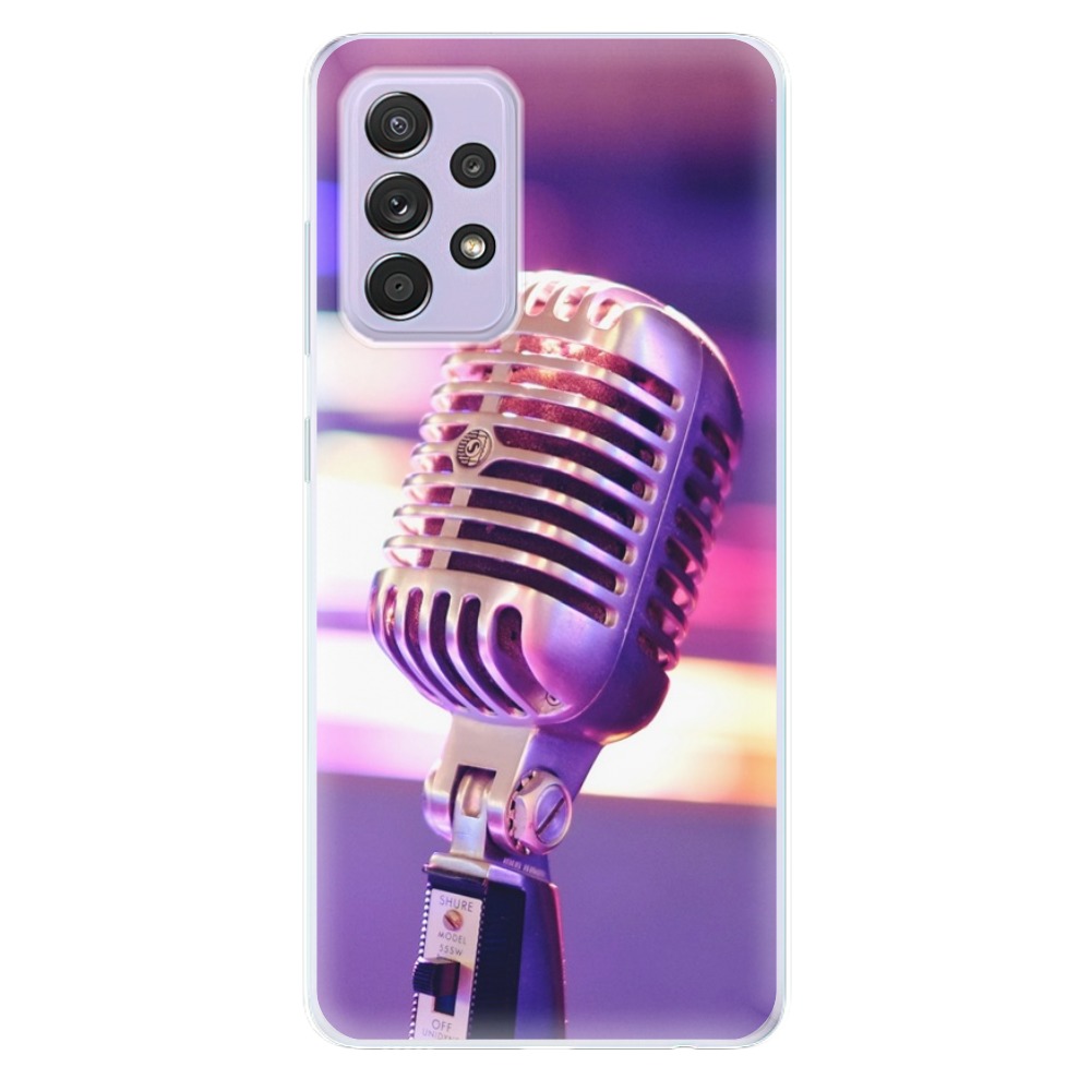 Odolné silikonové pouzdro iSaprio - Vintage Microphone - Samsung Galaxy A52/A52 5G