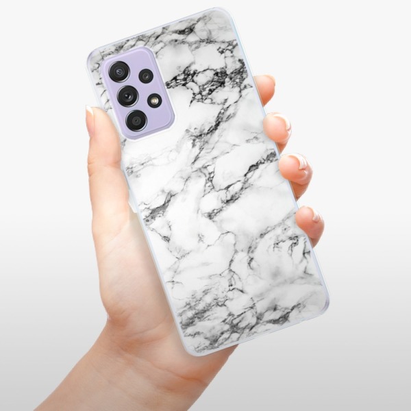 Silikonové pouzdro iSaprio - Samsung Galaxy A52 / A52 5G / A52s 5G - White Marble 01