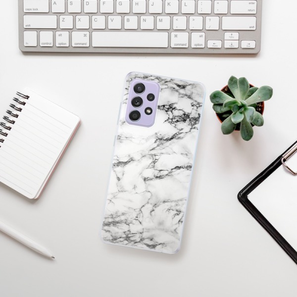 Silikonové pouzdro iSaprio - Samsung Galaxy A52 / A52 5G / A52s 5G - White Marble 01