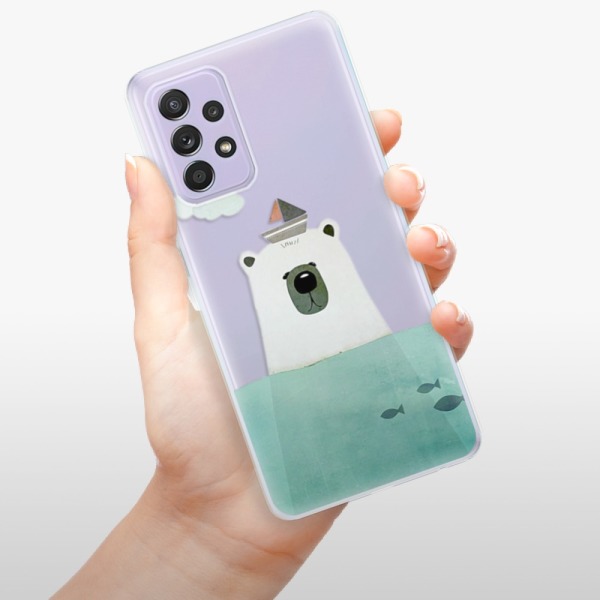 Silikonové pouzdro iSaprio - Samsung Galaxy A52 / A52 5G / A52s 5G - Bear With Boat