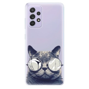 Silikonové pouzdro iSaprio - Samsung Galaxy A52 / A52 5G / A52s 5G - Crazy Cat 01