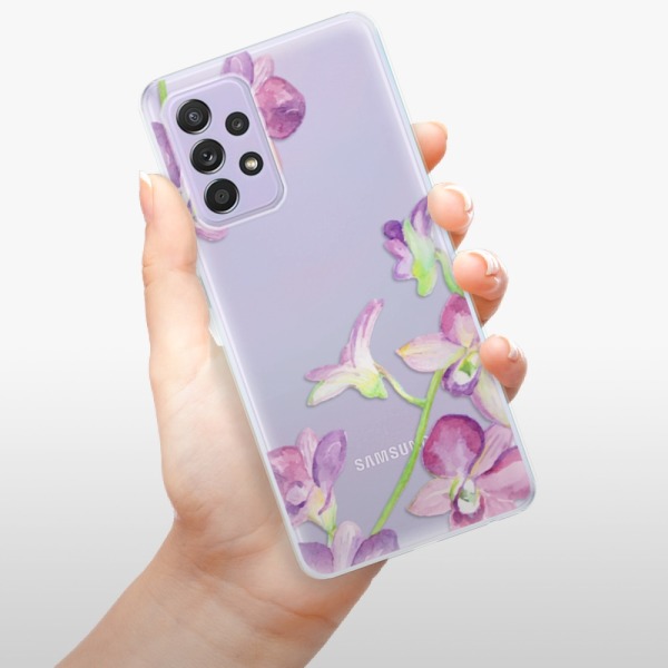 Silikonové pouzdro iSaprio - Samsung Galaxy A52 / A52 5G / A52s 5G - Purple Orchid