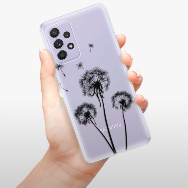 Silikonové pouzdro iSaprio - Samsung Galaxy A52 / A52 5G / A52s 5G - Three Dandelions black