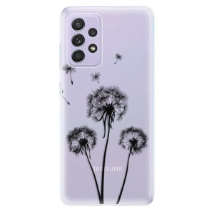 Silikonové pouzdro iSaprio - Samsung Galaxy A52 / A52 5G / A52s 5G - Three Dandelions black