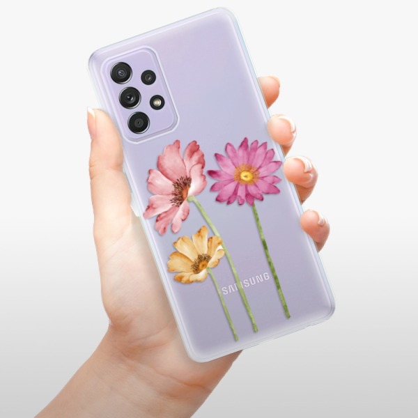 Silikonové pouzdro iSaprio - Samsung Galaxy A52 / A52 5G / A52s 5G - Three Flowers