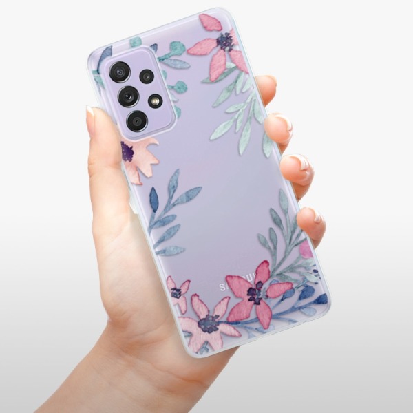 Silikonové pouzdro iSaprio - Samsung Galaxy A52 / A52 5G / A52s 5G - Leaves and Flowers