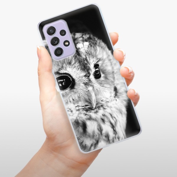 Silikonové pouzdro iSaprio - Samsung Galaxy A52 / A52 5G / A52s 5G - BW Owl