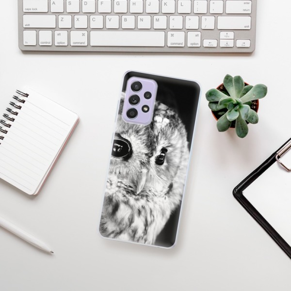 Silikonové pouzdro iSaprio - Samsung Galaxy A52 / A52 5G / A52s 5G - BW Owl