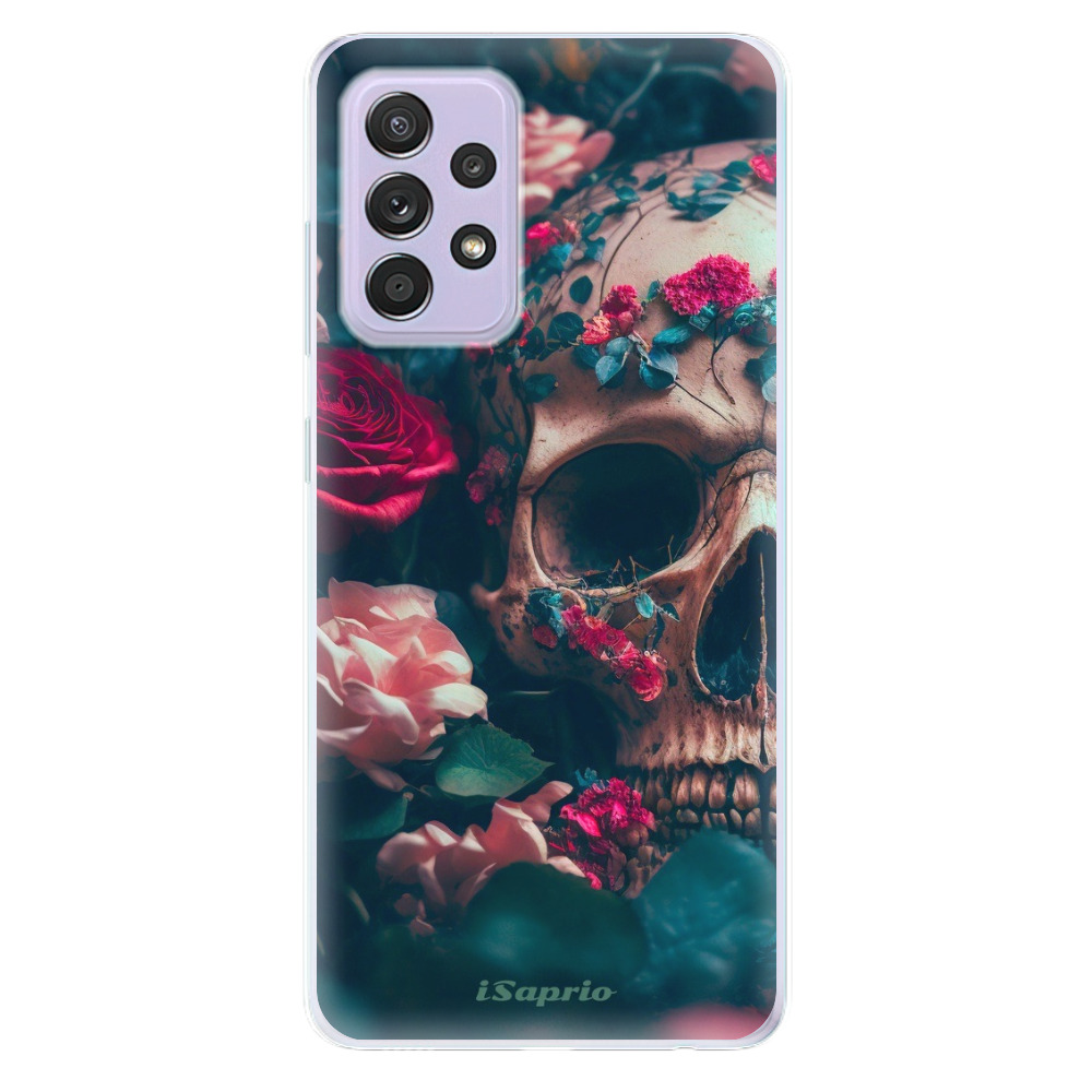 Odolné silikonové pouzdro iSaprio - Skull in Roses - Samsung Galaxy A52/A52 5G