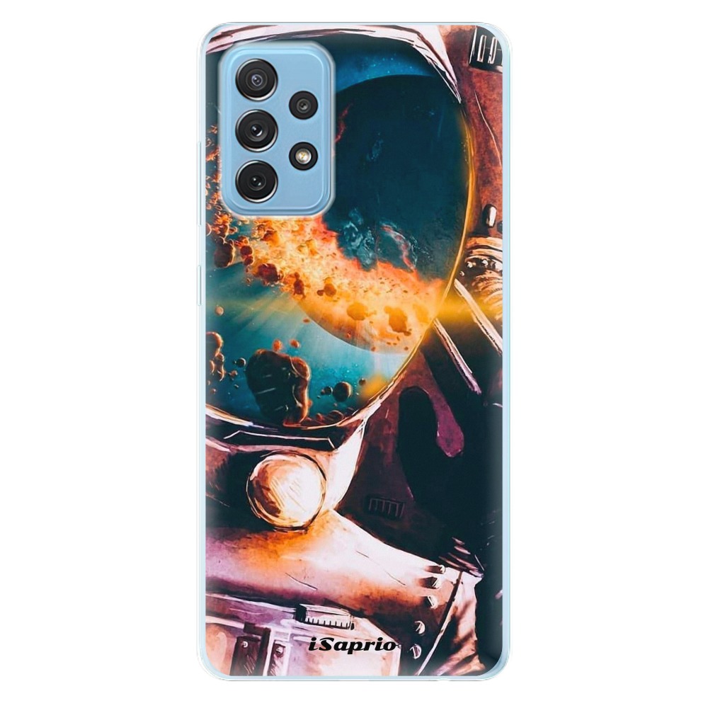 Odolné silikonové pouzdro iSaprio - Astronaut 01 na mobil Samsung Galaxy A72 (Odolný silikonový obal, kryt, pouzdro iSaprio - Astronaut 01 na mobilní telefon Samsung Galaxy A72)
