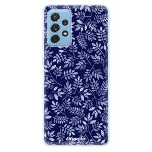 Odolné silikonové pouzdro iSaprio - Blue Leaves 05 na mobil Samsung Galaxy A72