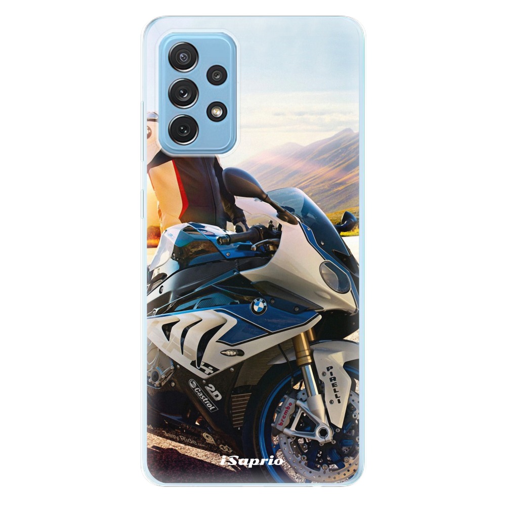 Odolné silikonové pouzdro iSaprio - Motorcycle 10 - Samsung Galaxy A72