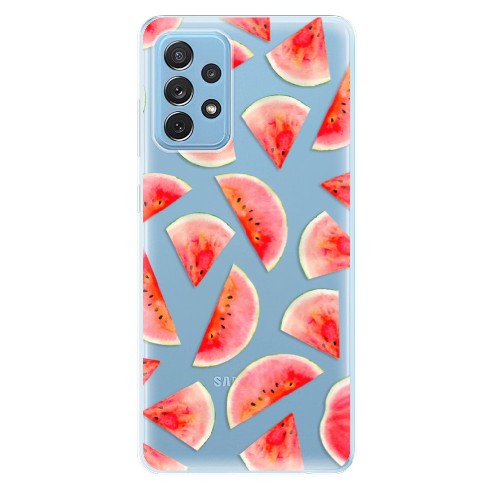 Odolné silikonové pouzdro iSaprio - Melon Pattern 02 na mobil Samsung Galaxy A72 - výprodej (Odolný silikonový obal, kryt, pouzdro iSaprio - Melon Pattern 02 na mobilní telefon Samsung Galaxy A72)