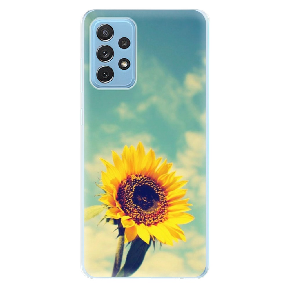 Odolné silikonové pouzdro iSaprio - Sunflower 01 - Samsung Galaxy A72