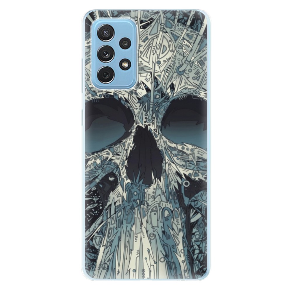Odolné silikonové pouzdro iSaprio - Abstract Skull - Samsung Galaxy A72