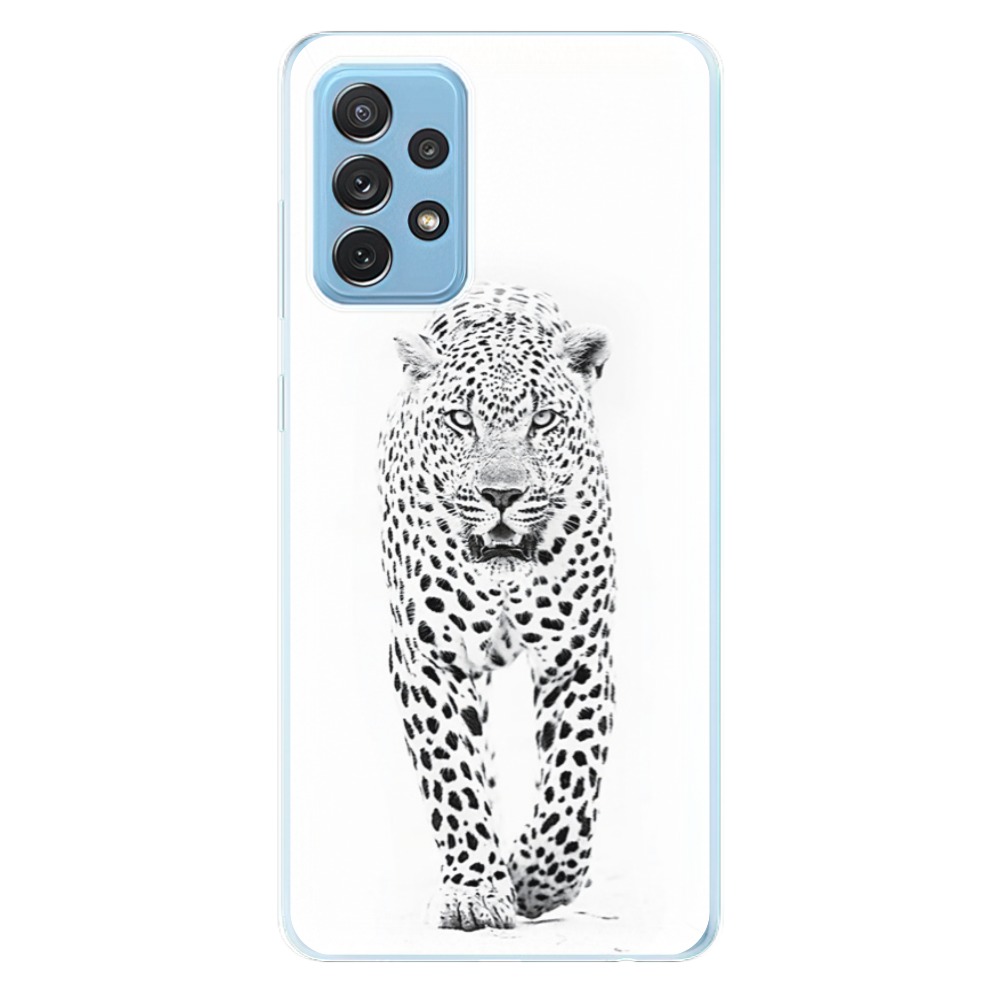 Odolné silikonové pouzdro iSaprio - White Jaguar - Samsung Galaxy A72