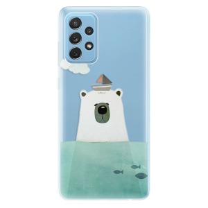Odolné silikonové pouzdro iSaprio - Bear With Boat na mobil Samsung Galaxy A72