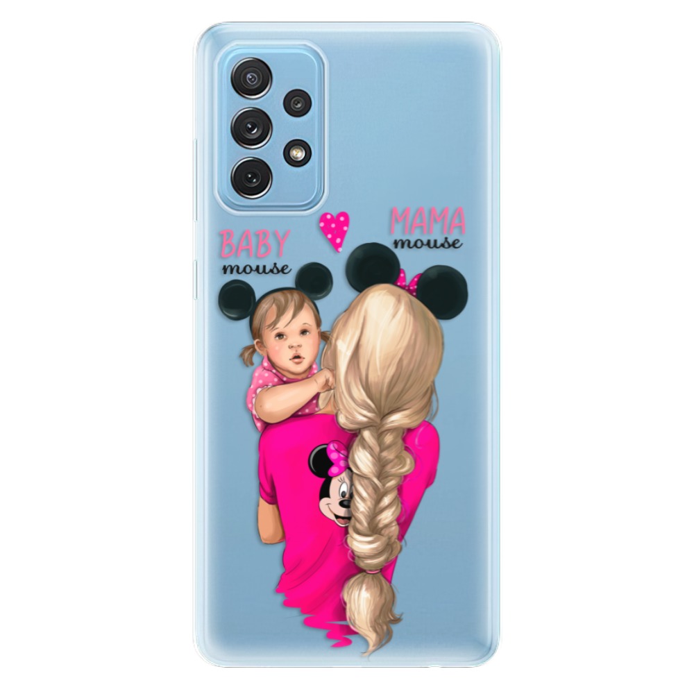 Odolné silikonové pouzdro iSaprio - Mama Mouse Blond and Girl - Samsung Galaxy A72
