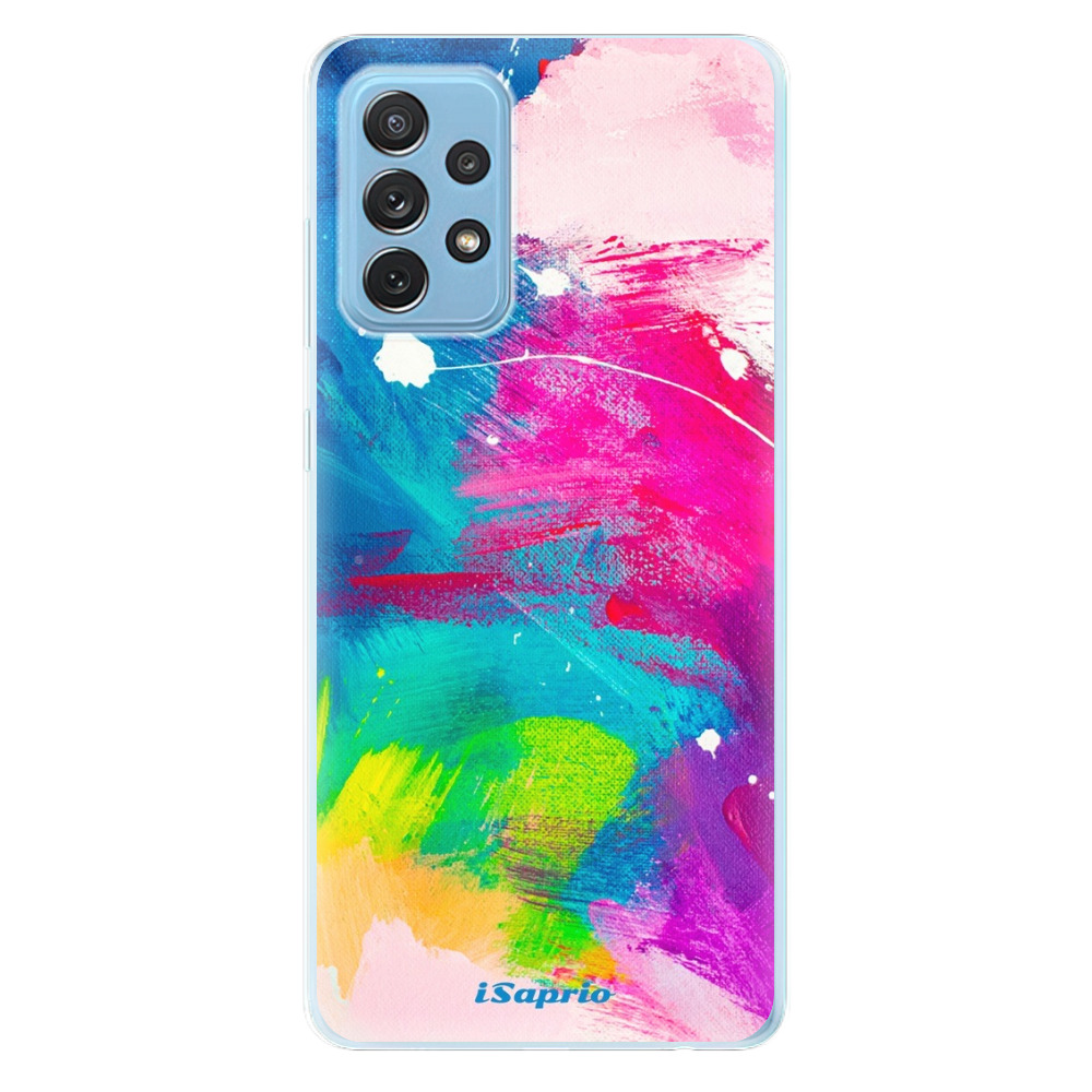 Odolné silikonové pouzdro iSaprio - Abstract Paint 03 - Samsung Galaxy A72