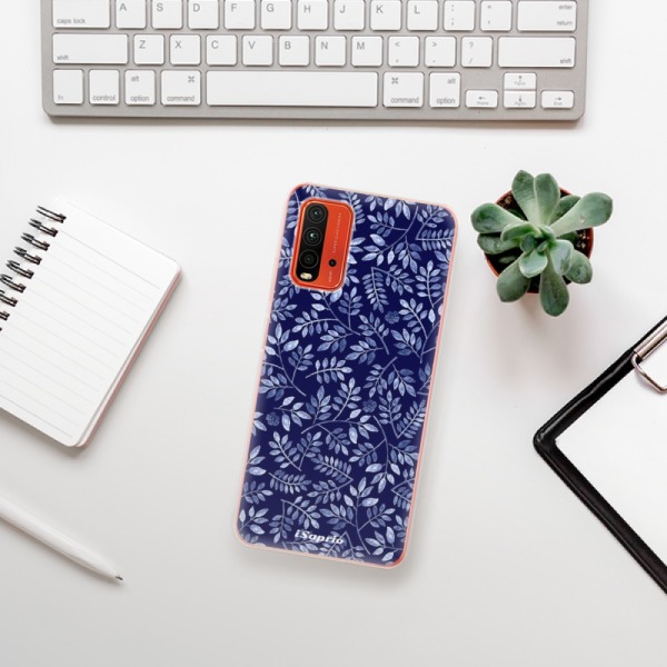 Silikonové pouzdro iSaprio - Xiaomi Redmi 9T / Xiaomi Poco M3 - Blue Leaves 05