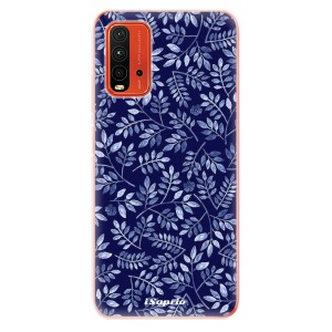 Odolné silikonové pouzdro iSaprio - Blue Leaves 05 na mobil Xiaomi Redmi 9T / Xiaomi Poco M3