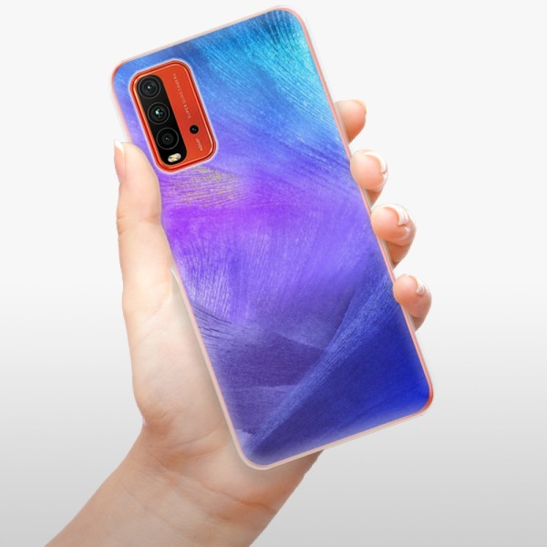 Silikonové pouzdro iSaprio - Xiaomi Redmi 9T / Xiaomi Poco M3 - Purple Feathers