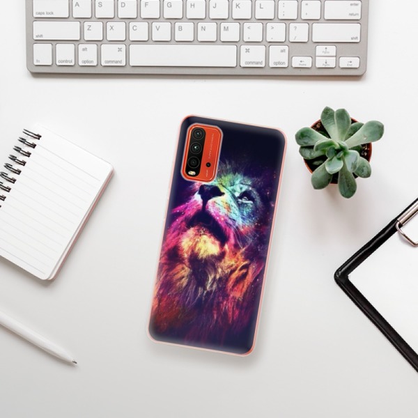 Silikonové pouzdro iSaprio - Xiaomi Redmi 9T / Xiaomi Poco M3 - Lion in Colors