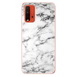 Silikonové pouzdro iSaprio - Xiaomi Redmi 9T / Xiaomi Poco M3 - White Marble 01