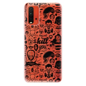 Odolné silikonové pouzdro iSaprio - Comics 01 - black na mobil Xiaomi Redmi 9T / Xiaomi Poco M3