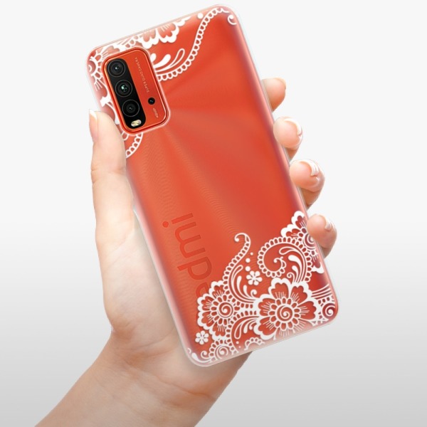 Silikonové pouzdro iSaprio - Xiaomi Redmi 9T / Xiaomi Poco M3 - White Lace 02