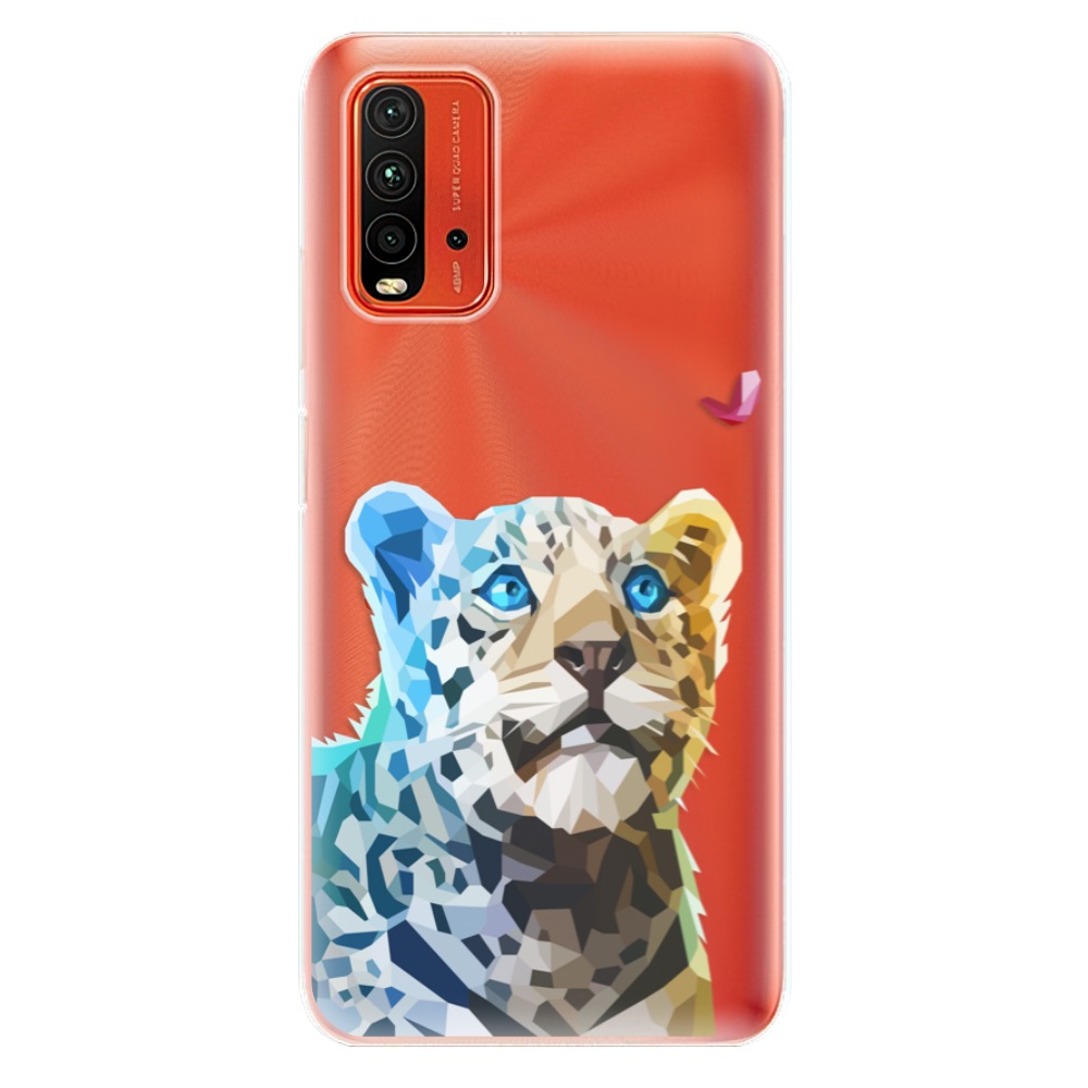 Odolné silikonové pouzdro iSaprio - Leopard With Butterfly - Xiaomi Redmi 9T