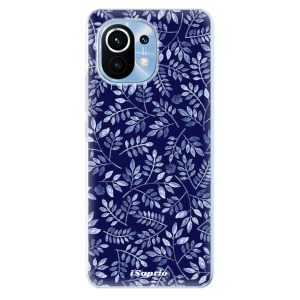 Odolné silikonové pouzdro iSaprio - Blue Leaves 05 na mobil Xiaomi Mi 11