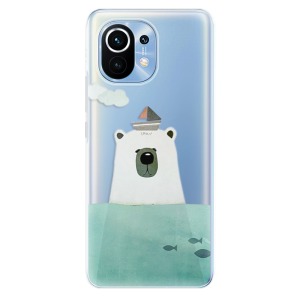 Odolné silikonové pouzdro iSaprio - Bear With Boat na mobil Xiaomi Mi 11