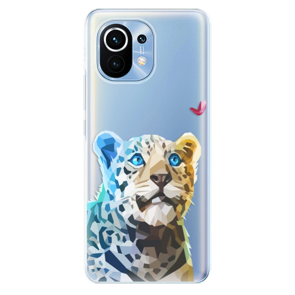 Odolné silikonové pouzdro iSaprio - Leopard With Butterfly - Xiaomi Mi 11