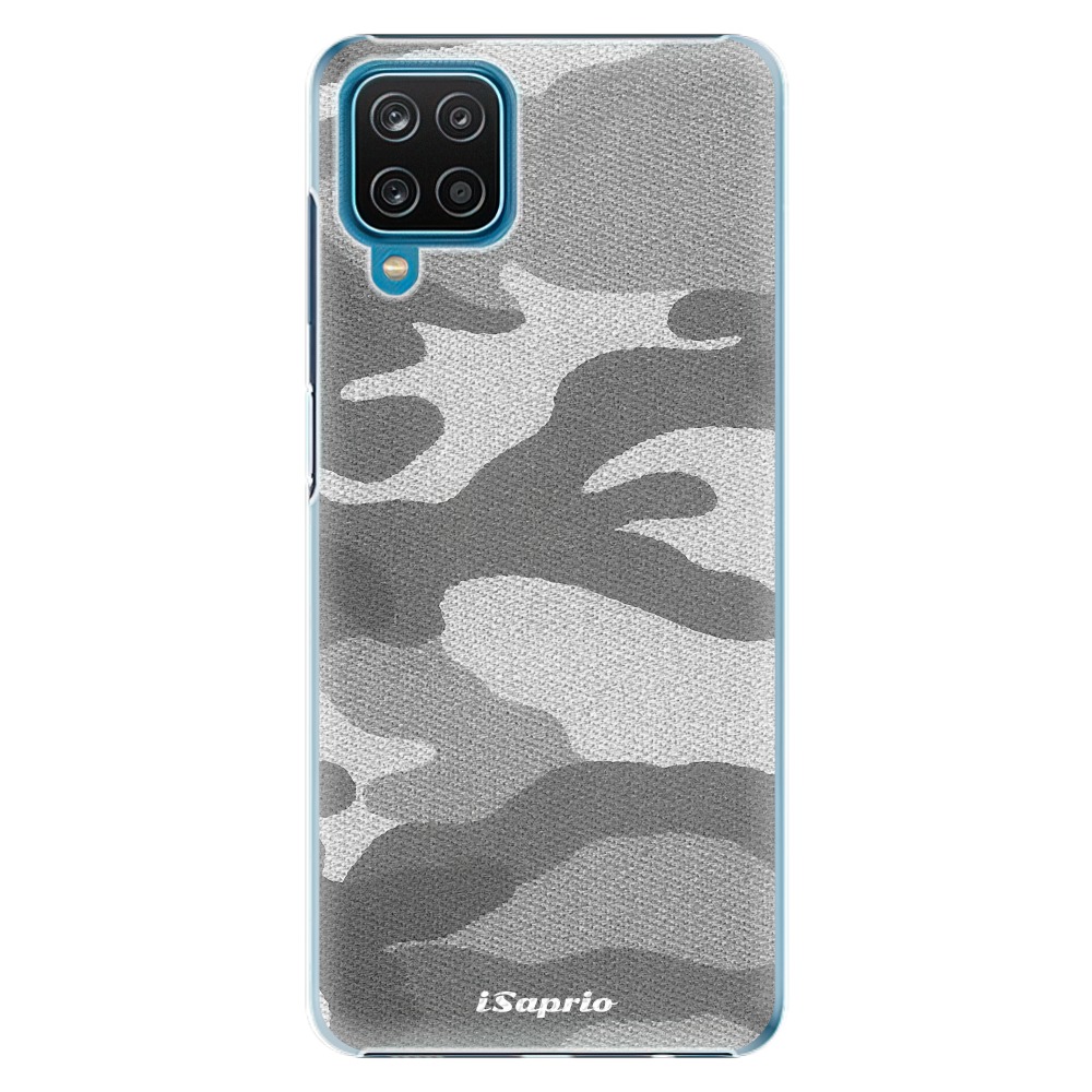 Plastové pouzdro iSaprio - Gray Camuflage 02 - Samsung Galaxy A12