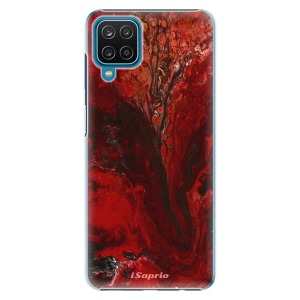 Plastové pouzdro iSaprio - RedMarble 17 na mobil Samsung Galaxy A12 - výprodej
