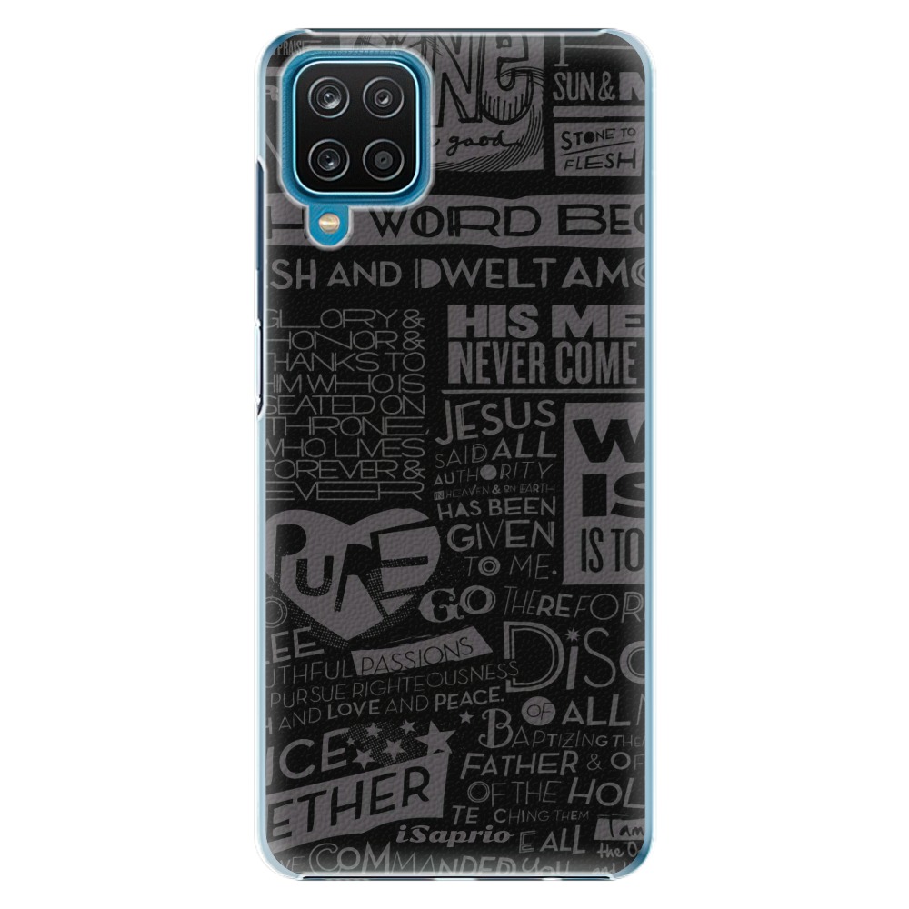 Plastové pouzdro iSaprio - Text 01 - Samsung Galaxy A12