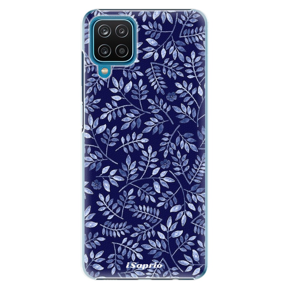 Levně Plastové pouzdro iSaprio - Blue Leaves 05 - Samsung Galaxy A12