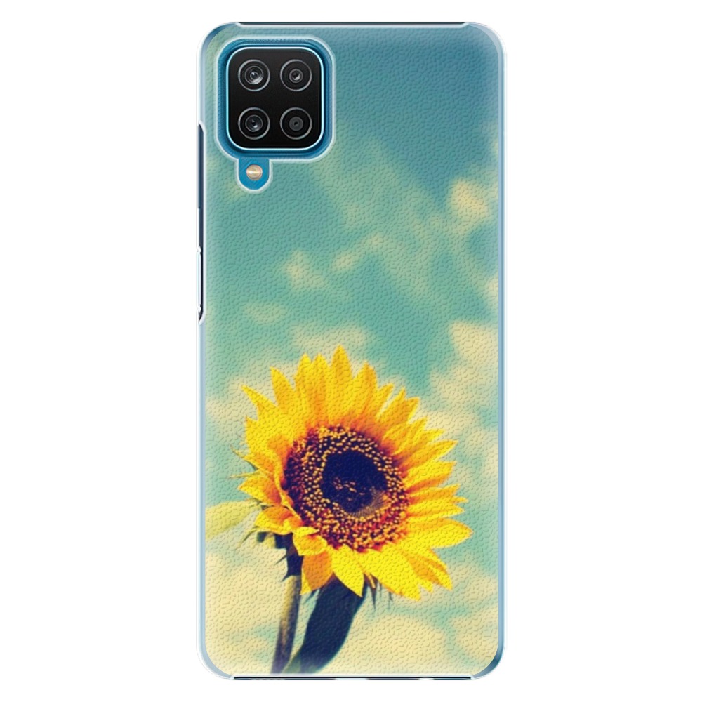 Plastové pouzdro iSaprio - Sunflower 01 na mobil Samsung Galaxy A12 (Plastový obal, kryt, pouzdro iSaprio - Sunflower 01 na mobilní telefon Samsung Galaxy A12)