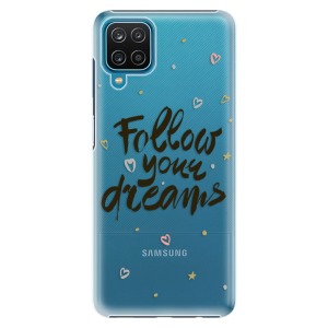 Plastové pouzdro iSaprio - Follow Your Dreams - black na mobil Samsung Galaxy A12