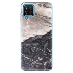 Plastové pouzdro iSaprio - BW Marble na mobil Samsung Galaxy A12