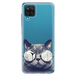 Plastové pouzdro iSaprio - Crazy Cat 01 na mobil Samsung Galaxy A12