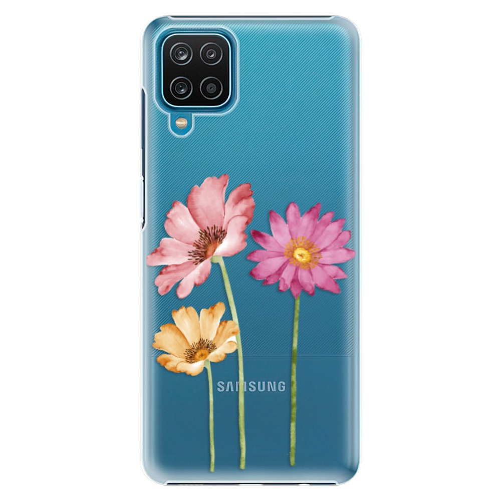 Plastové pouzdro iSaprio - Three Flowers - Samsung Galaxy A12